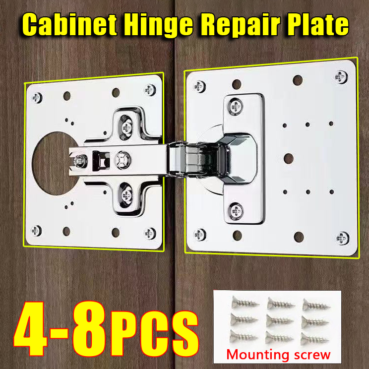 Cabinet Hinge Overlay - 2-8 Buah Pelat Perbaikan Engsel Kabinet