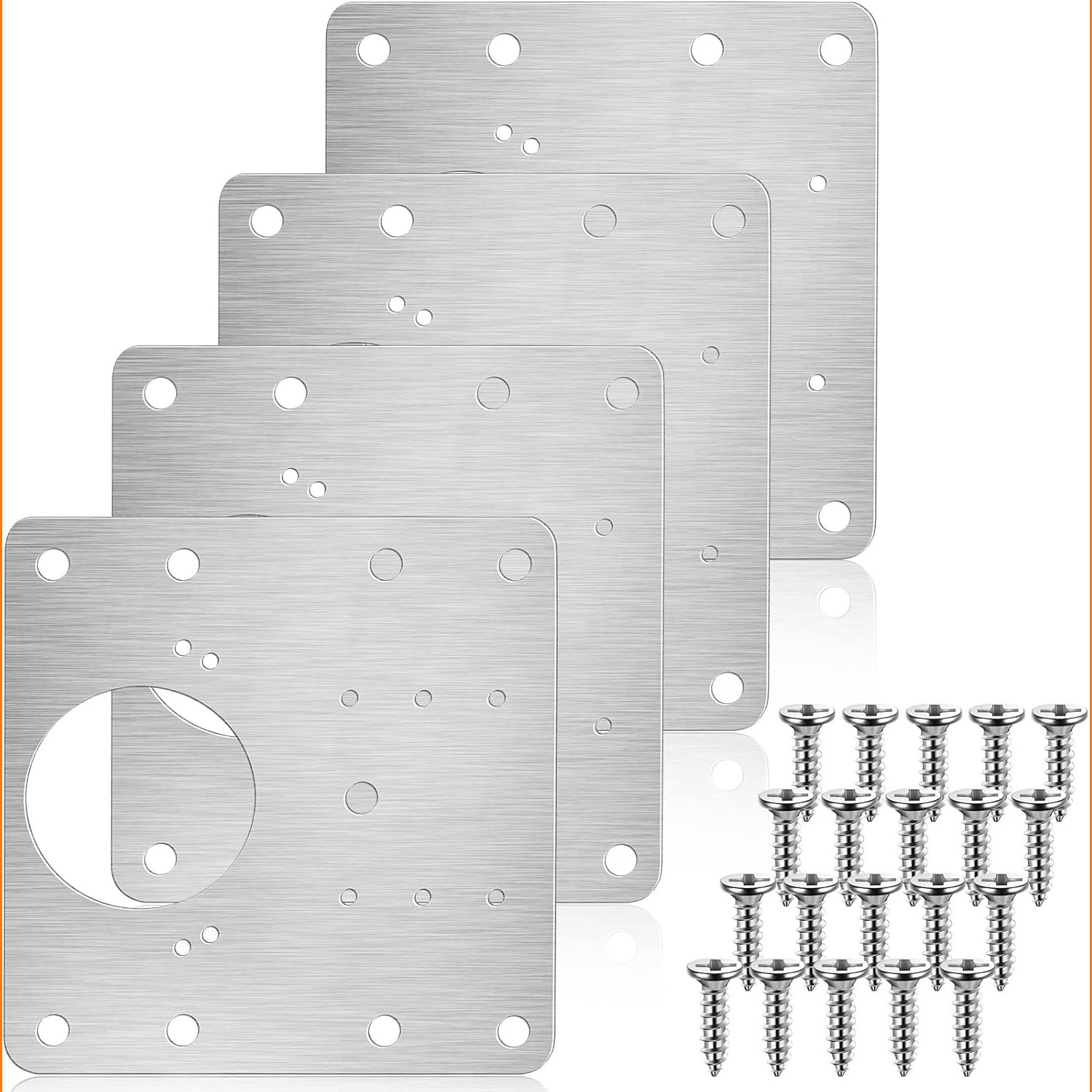 Cabinet Hinge Overlay - Kit Pelat Perbaikan Engsel Kabinet Pelat