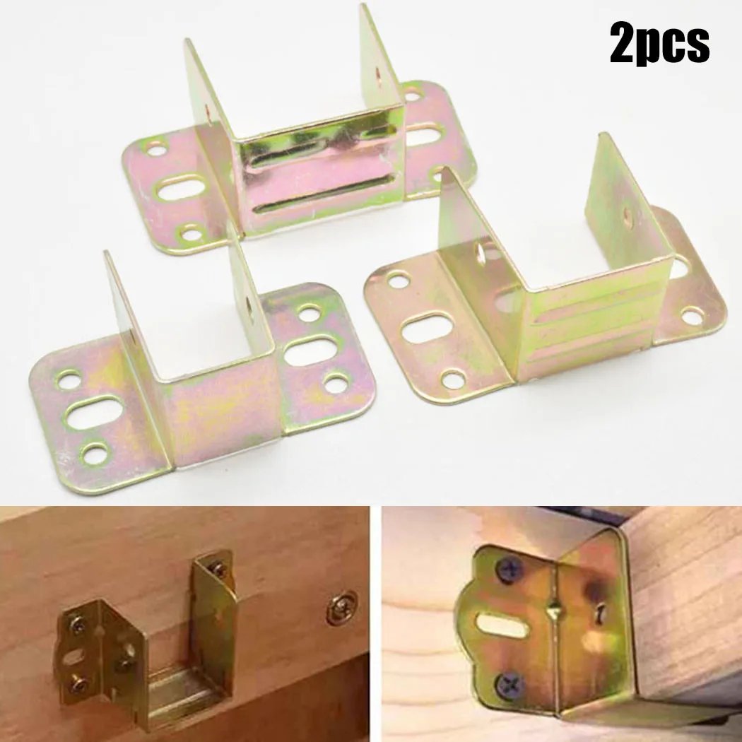 Furniture Hardware Manufacturer - 2 buah braket tempat tidur logam