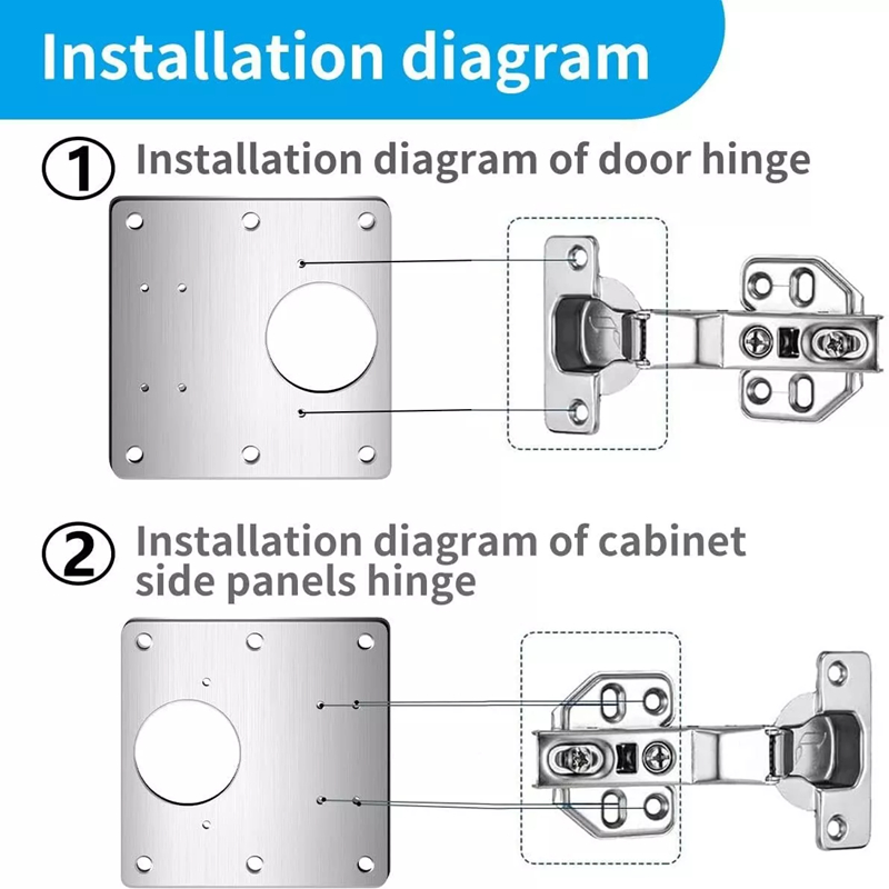 2-8 Buah Pelat Perbaikan Engse - Cabinet Hinge Overlay ulasan dan harga