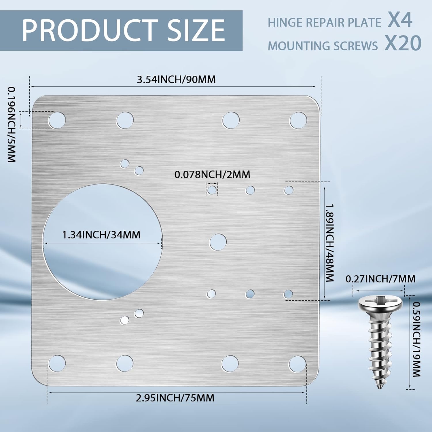 Kit Pelat Perbaikan Engsel Kab - Cabinet Hinge Overlay ulasan dan harga