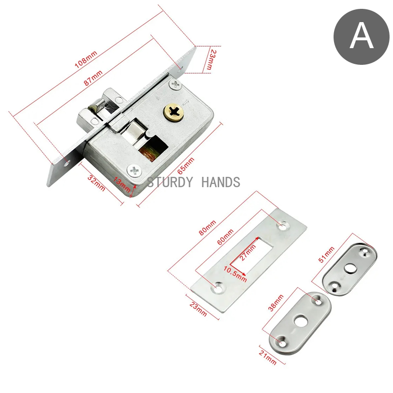 Kunci Pintu Geser dengan Penga - Furniture Hardware Fitting ulasan dan harga
